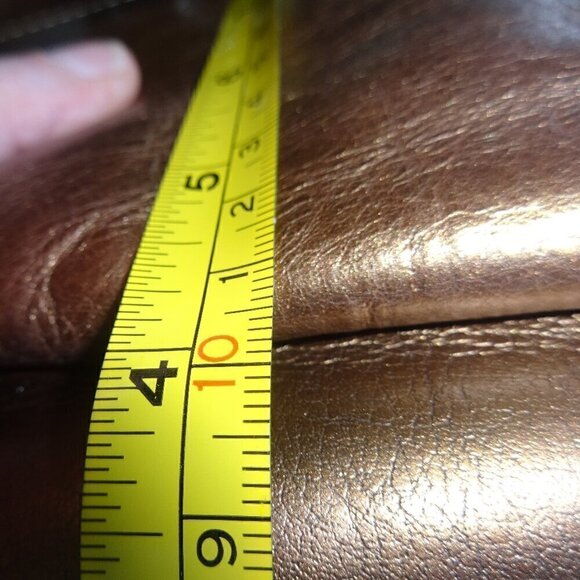 Giani Bernini leather copper color shoulder bag, top zipper closure very soft - Picture 8 of 16